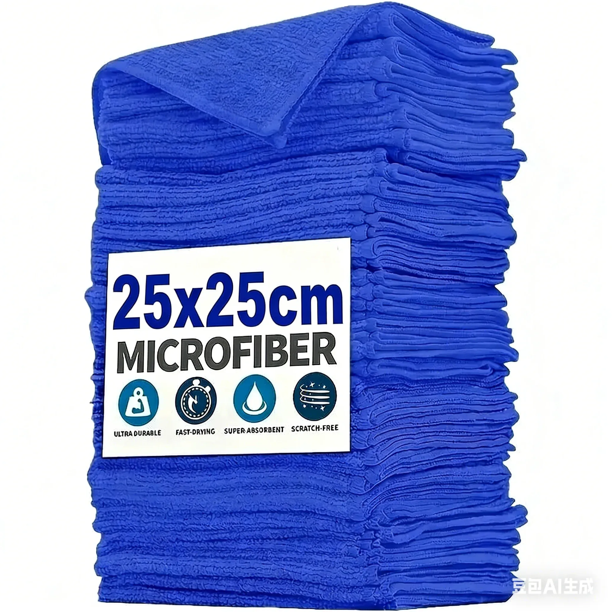 1-50 pièces Chiffon de nettoyage en microfibre, serviette de lavage de voiture, chiffon de polissage et de séchage pour detailing automobile, chiffon de nettoyage ménager, lingette de nettoyage domestique 7
