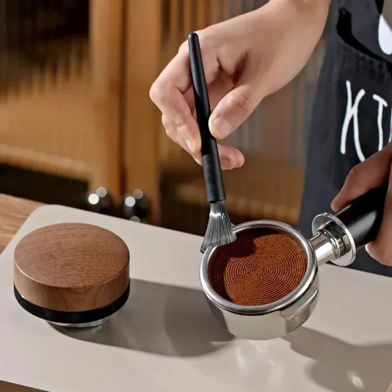 Kit de nettoyage pour machine à café et moulin à café, avec brosse et soufflet écologique 3