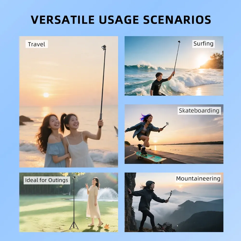 Perche selfie, finition et détails