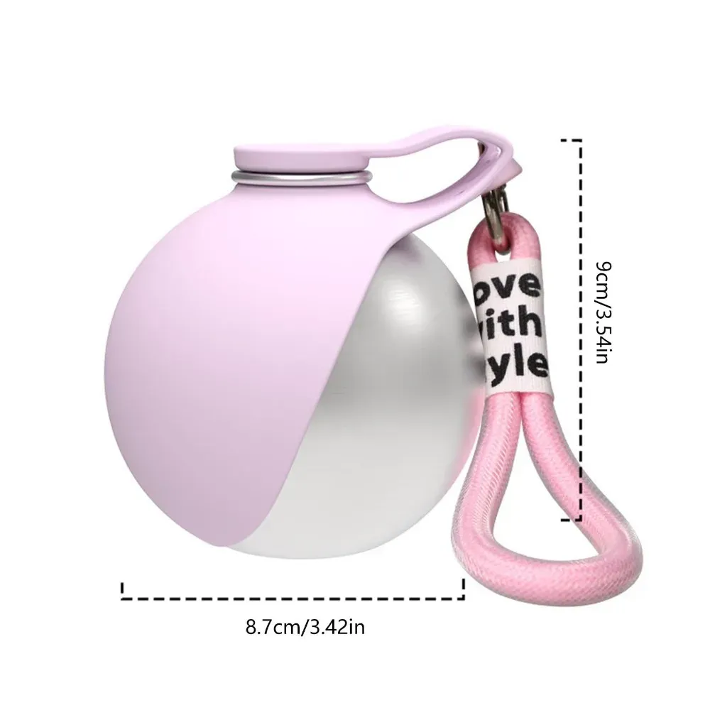 Gourde pour chien avec bol en silicone amovible, acier inoxydable 285 ml, anti-fuite, idéale pour les promenades en plein air 6