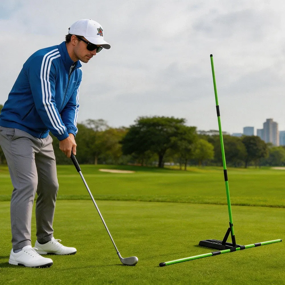 Entraîneur de swing de golf, finition premium