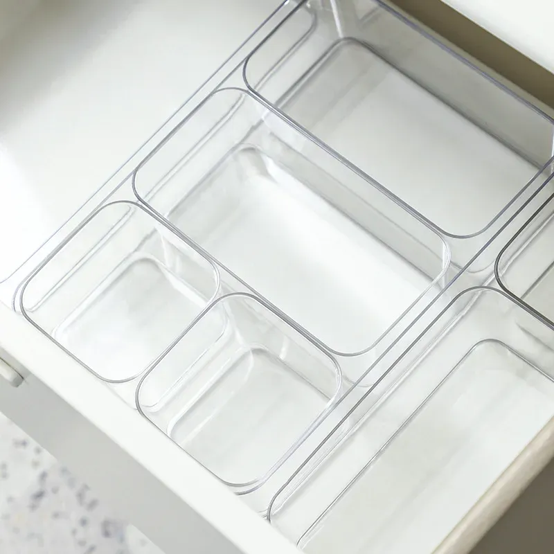 Organisateur de tiroirs transparent en situation