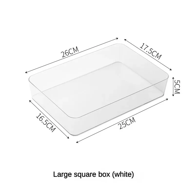 Ensemble de 1 à 4 organisateurs de tiroirs transparents en plastique pour le bureau et la salle de bain 9