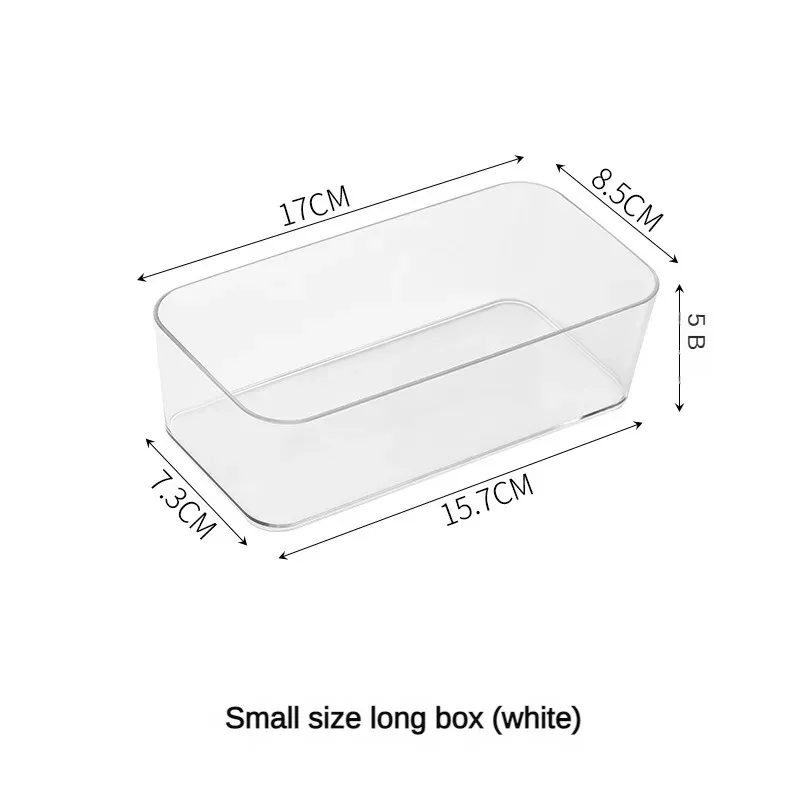 Ensemble de 1 à 4 organisateurs de tiroirs transparents en plastique pour le bureau et la salle de bain 10