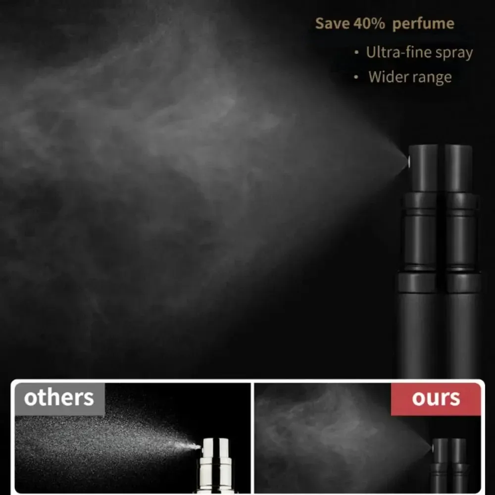 Flacon de parfum rechargeable en verre 8 ml avec pulvérisateur, contenant cosmétique de voyage vide 2