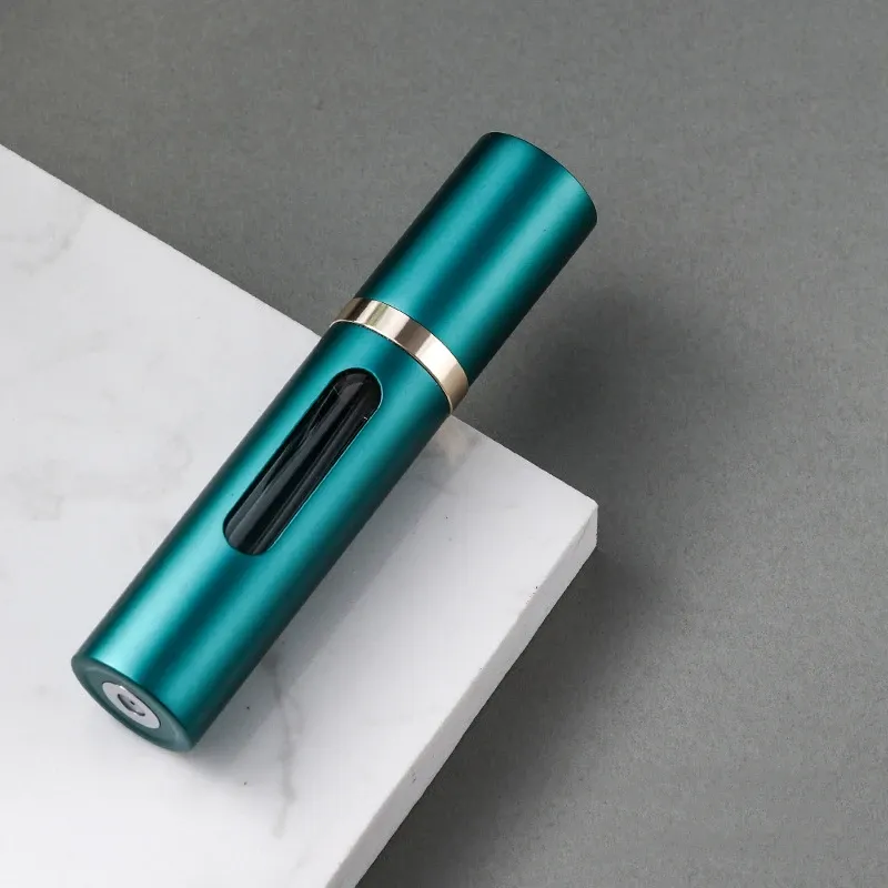 Flacon de parfum rechargeable en verre 8 ml avec pulvérisateur, contenant cosmétique de voyage vide 12