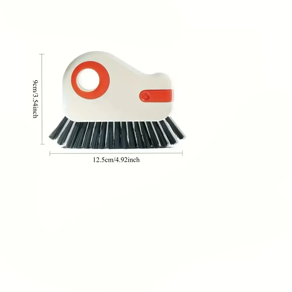 Brosse de nettoyage détachable pour rails et rebords de fenêtre, en plastique durable 4