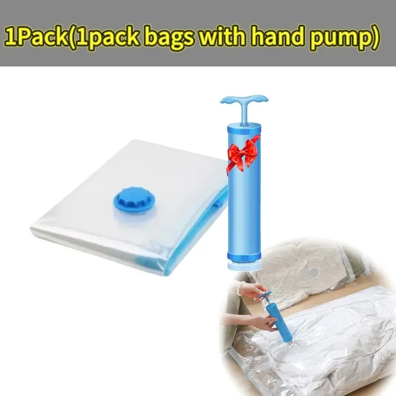 Sacs de rangement sous vide pour vêtements et literie, pliables et compressibles, lot de 1, 3 ou 5 pièces 10