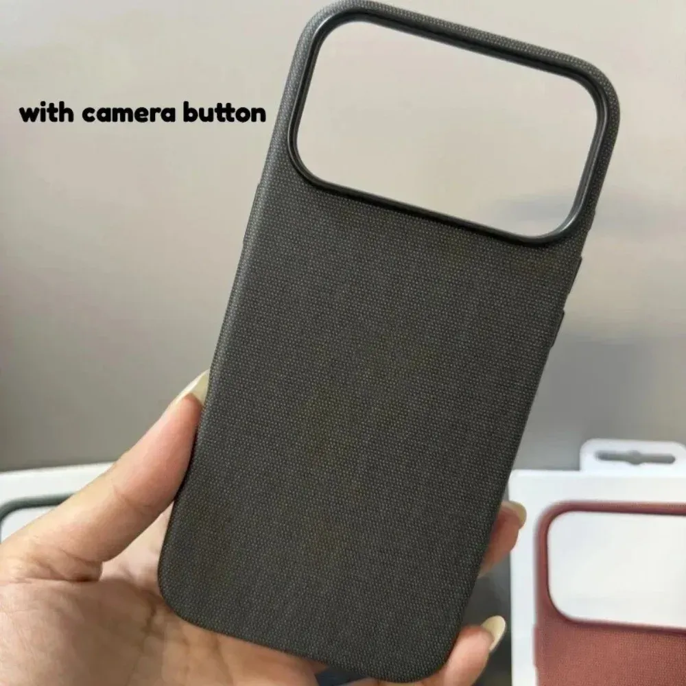 Coque magnétique TechWoven pour iPhone 17 Air, 16, 15, 14, 13 Pro Max, avec bouton appareil photo, compatible MagSafe, protection intégrale 10