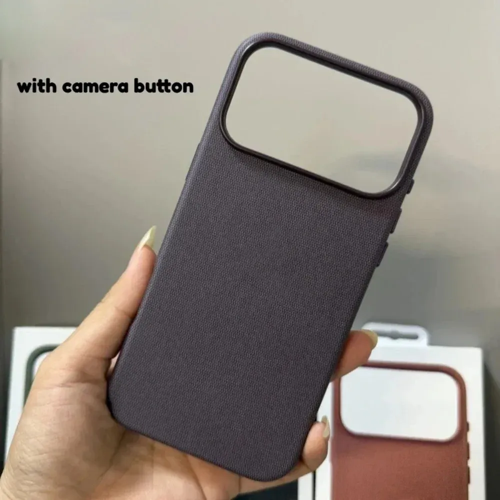 Coque magnétique TechWoven pour iPhone 17 Air, 16, 15, 14, 13 Pro Max, avec bouton appareil photo, compatible MagSafe, protection intégrale 8