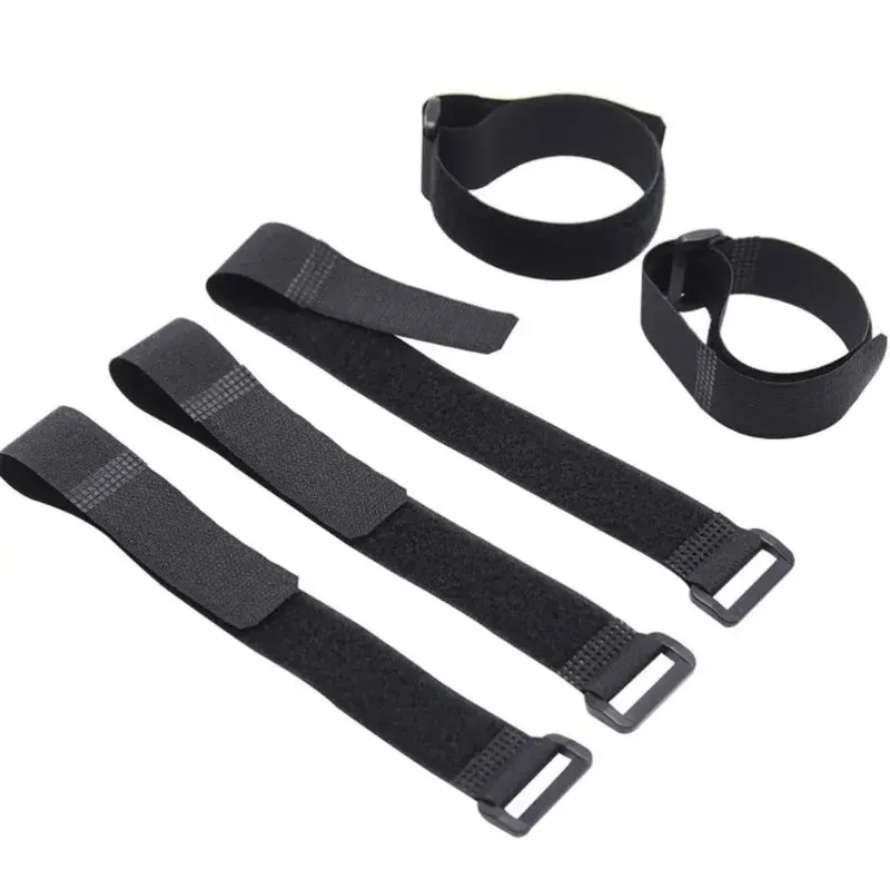 Attaches de câble réutilisables à crochet et boucle, serre-câbles en nylon réglables pour une gestion sécurisée des câbles, colliers de serrage DIY pour organisateur 3