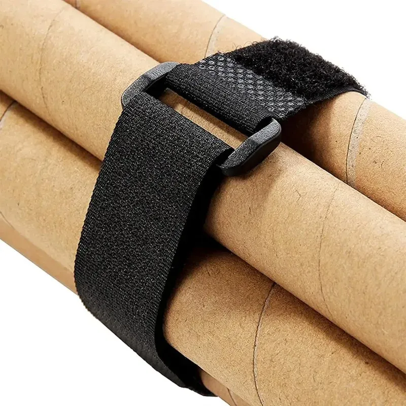 Attaches de câble réutilisables à crochet et boucle, serre-câbles en nylon réglables pour une gestion sécurisée des câbles, colliers de serrage DIY pour organisateur 4
