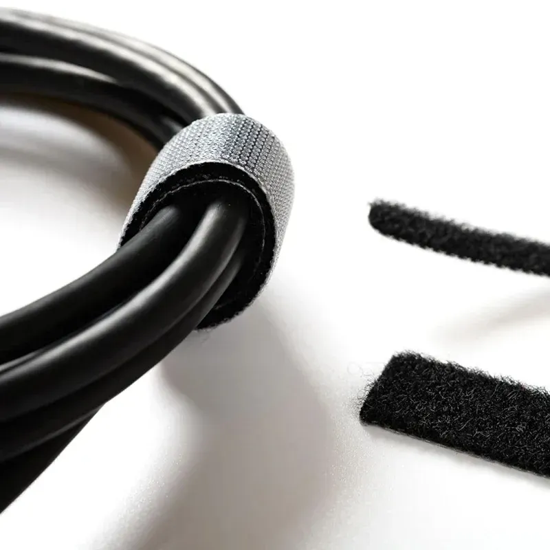 Attaches de câble réutilisables à crochet et boucle, serre-câbles en nylon réglables pour une gestion sécurisée des câbles, colliers de serrage DIY pour organisateur 5
