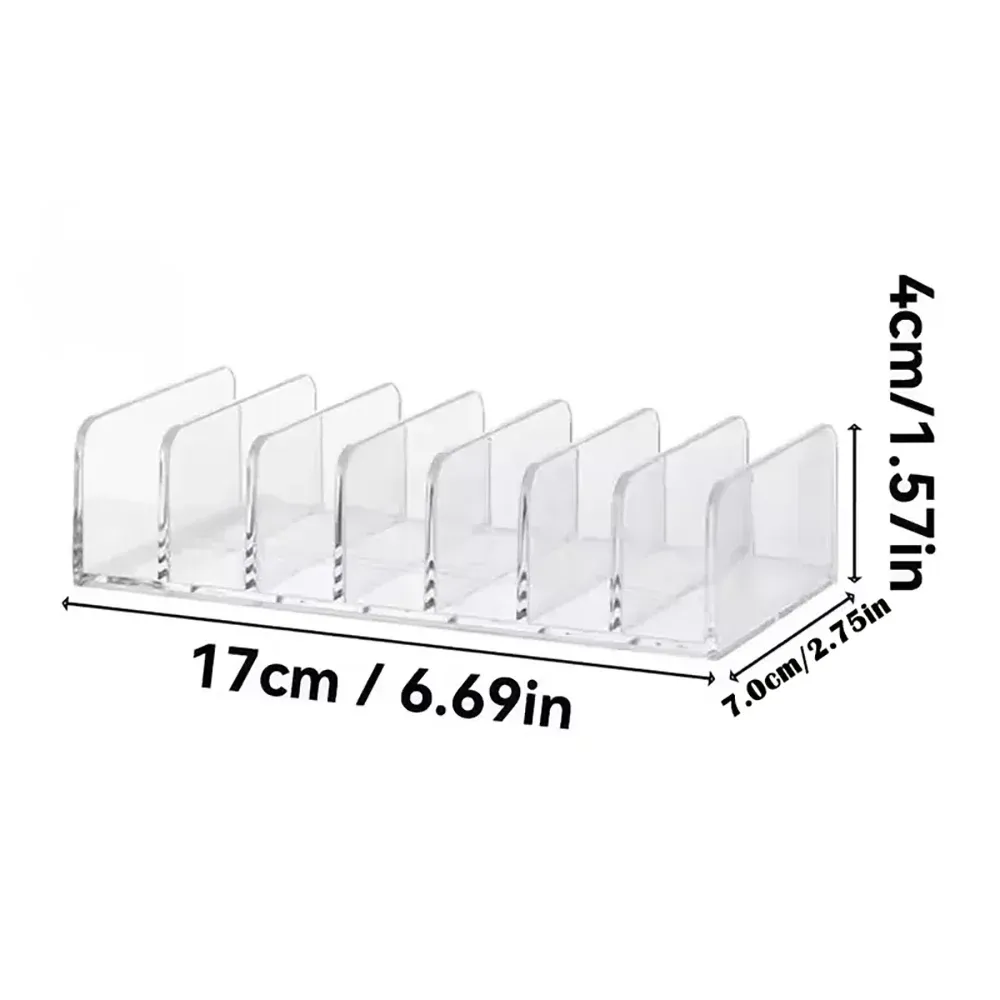 Organisateur de maquillage à 7 compartiments, boîte de présentation pour palettes de fards à paupières, étagère de rangement pour cosmétiques, support de rangement pour outils de maquillage 8