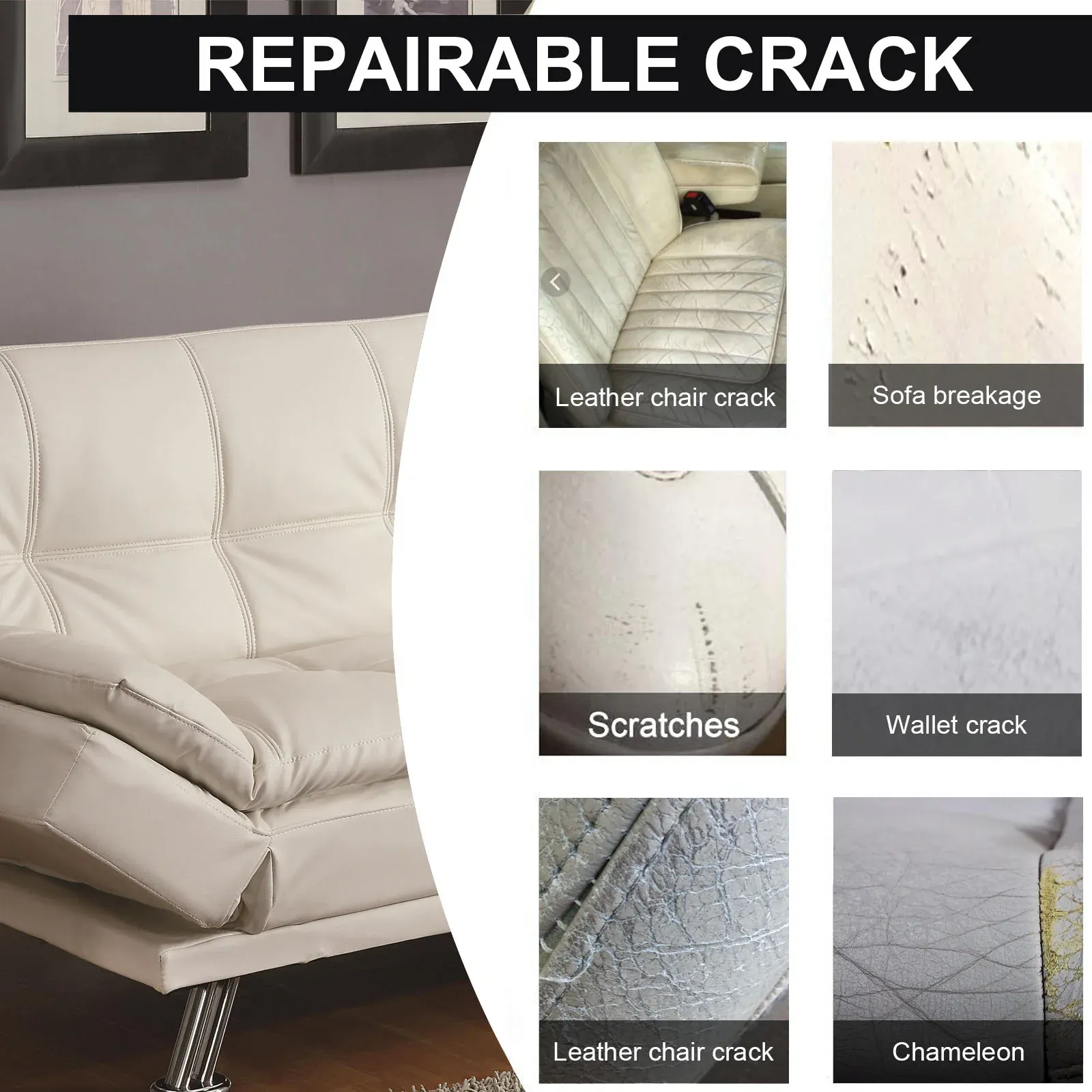 Rénovation d'une surface en cuir