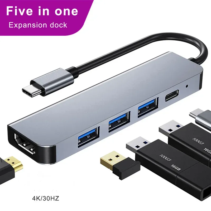 Hub USB-C 5 ports vue principale
