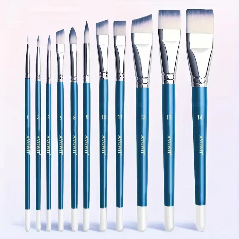 Ensemble de pinceaux professionnels pour la peinture et le maquillage, 7 à 11 pièces 7