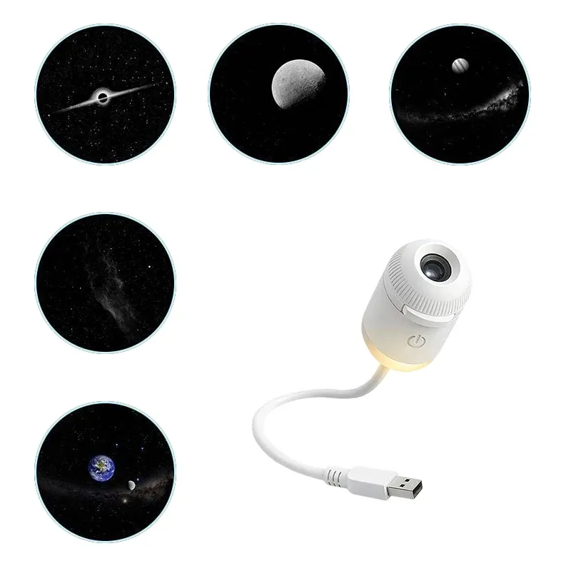 Mini projecteur veilleuse 2 en 1 à étoiles galactiques, luminosité réglable, lumière d'ambiance pour la maison et la voiture 8