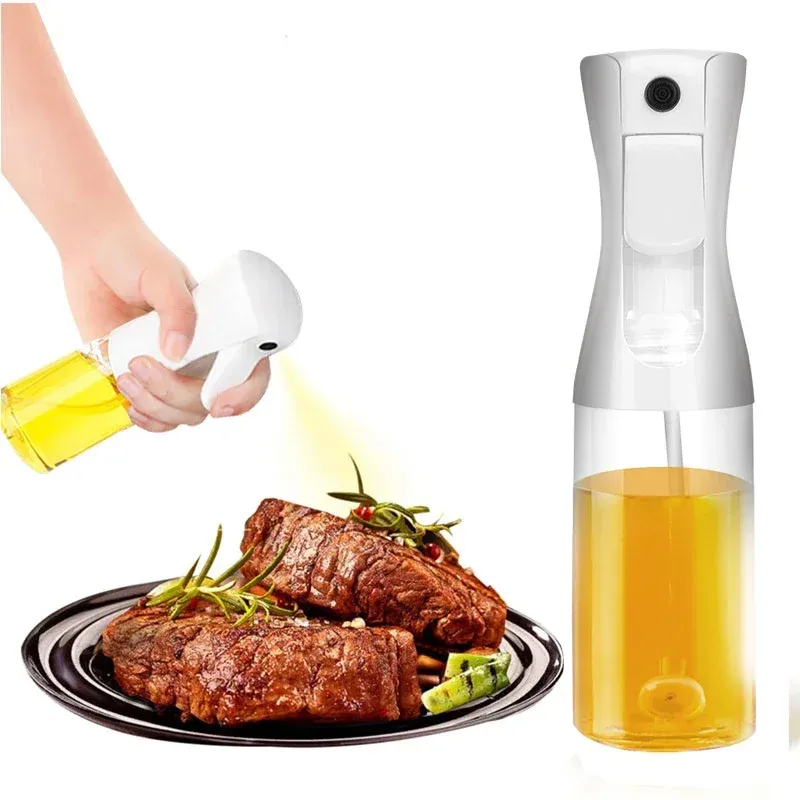 Bouteille vaporisateur d'huile transparente noire, 1 pièce, pour la cuisine, vaporisateur d'huile d'olive pour camping, barbecue, cuisson, vinaigre et sauce soja 2