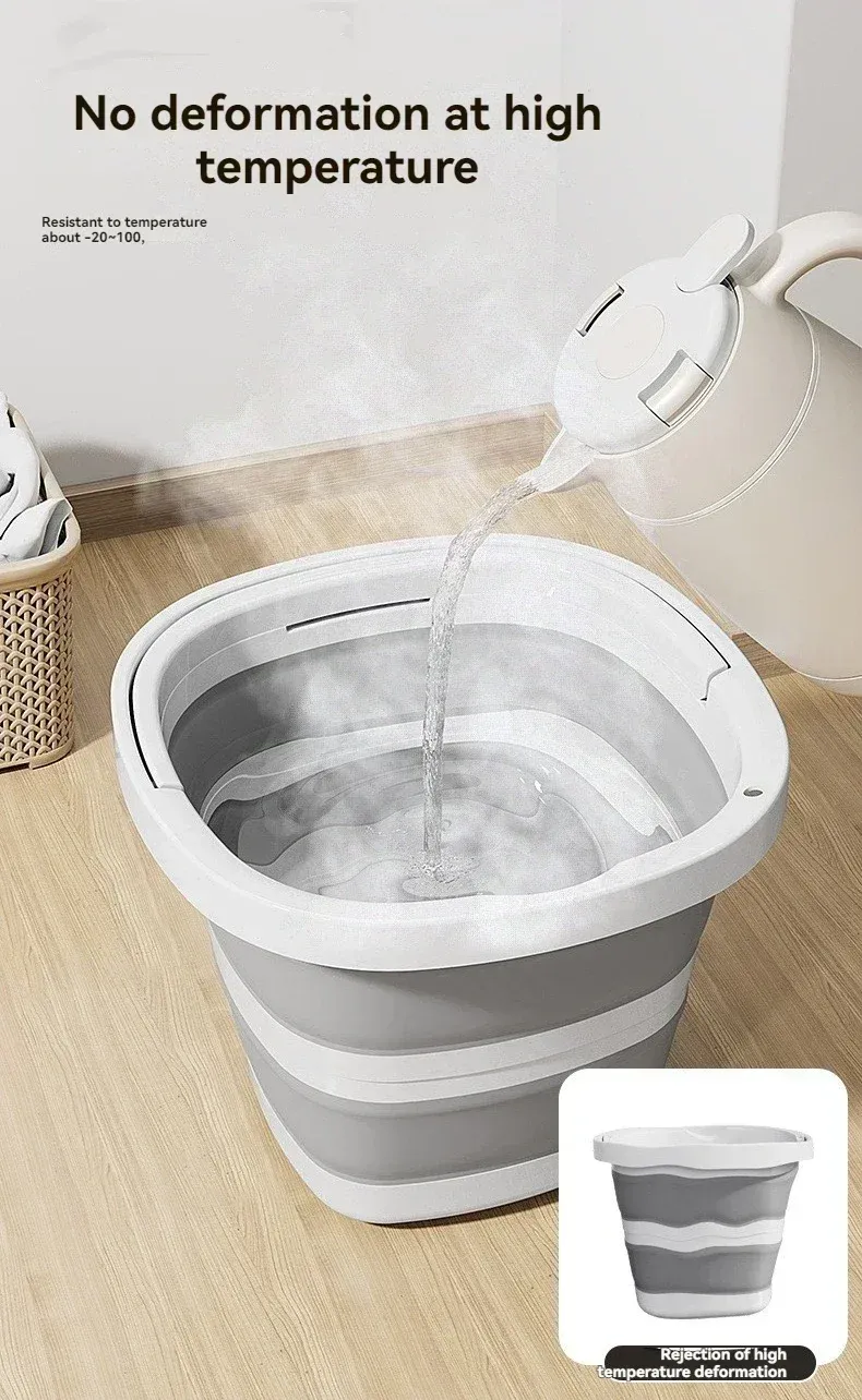Seau pliant utilisé pour le jardinage