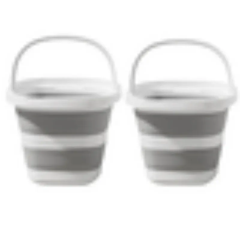 Seau pliant polyvalent avec poignée, pour usage domestique, extérieur et pêche 17