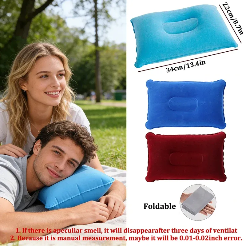 Oreiller de voyage gonflable à motif élégant