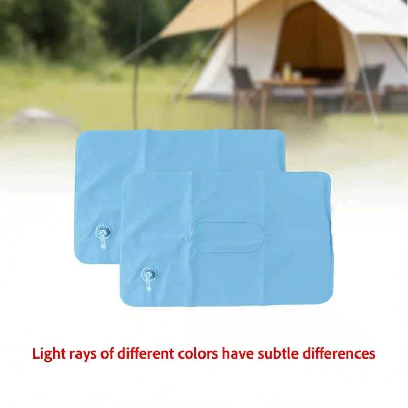 Oreiller de voyage gonflable ultraléger avec pompe portable, lot de 2 : coussin gonflable pour avion, voiture, bureau, randonnée et sac à dos 9