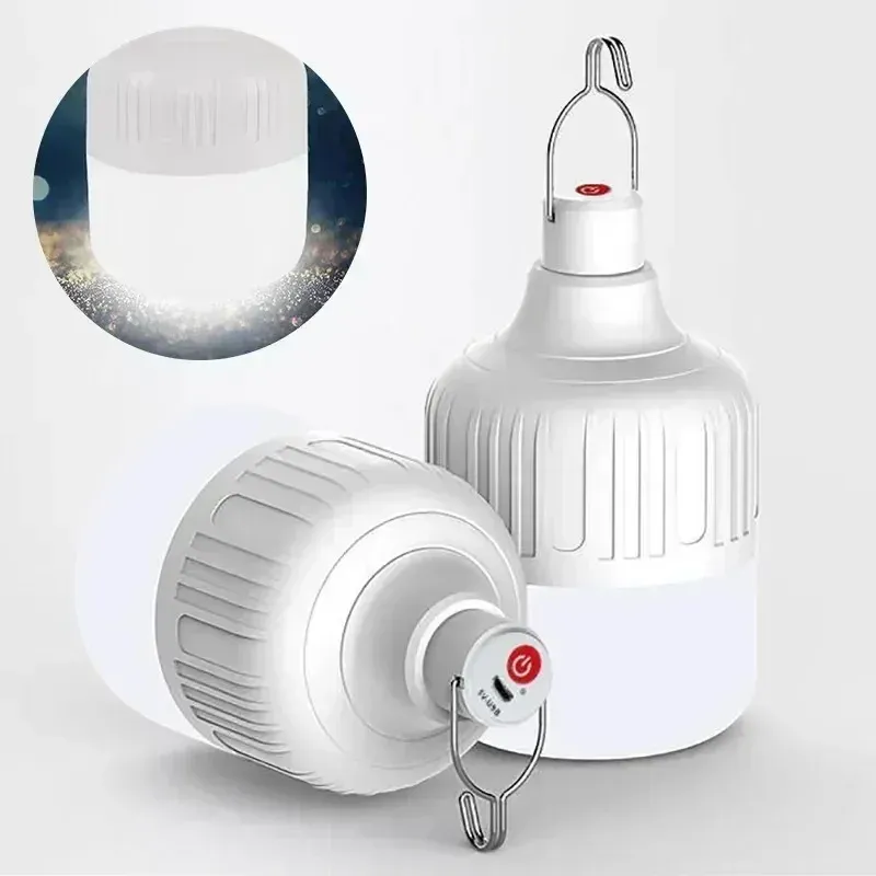 Détail de la lampe de camping