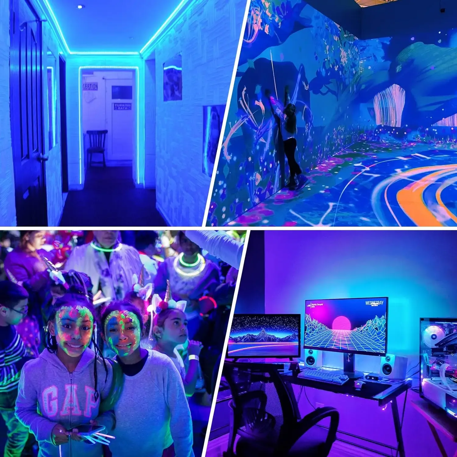 Bande lumineuse LED UV flexible, présentation finale