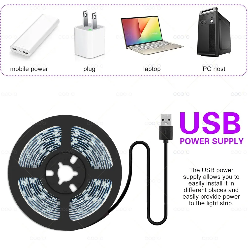 Bande lumineuse LED UV flexible, détail