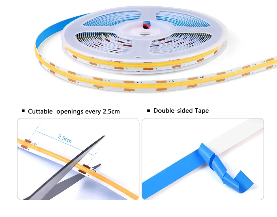 Éclairage LED intégré dans un meuble