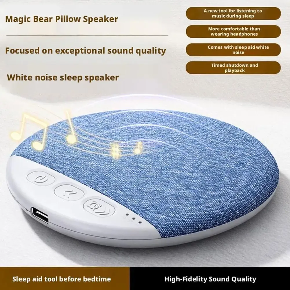 Mini haut-parleur Bluetooth 5.4 pour le sommeil, sons de la nature, bruit blanc, barre de son sans fil, lecteur MP3, machine à sons sous l'oreiller 3