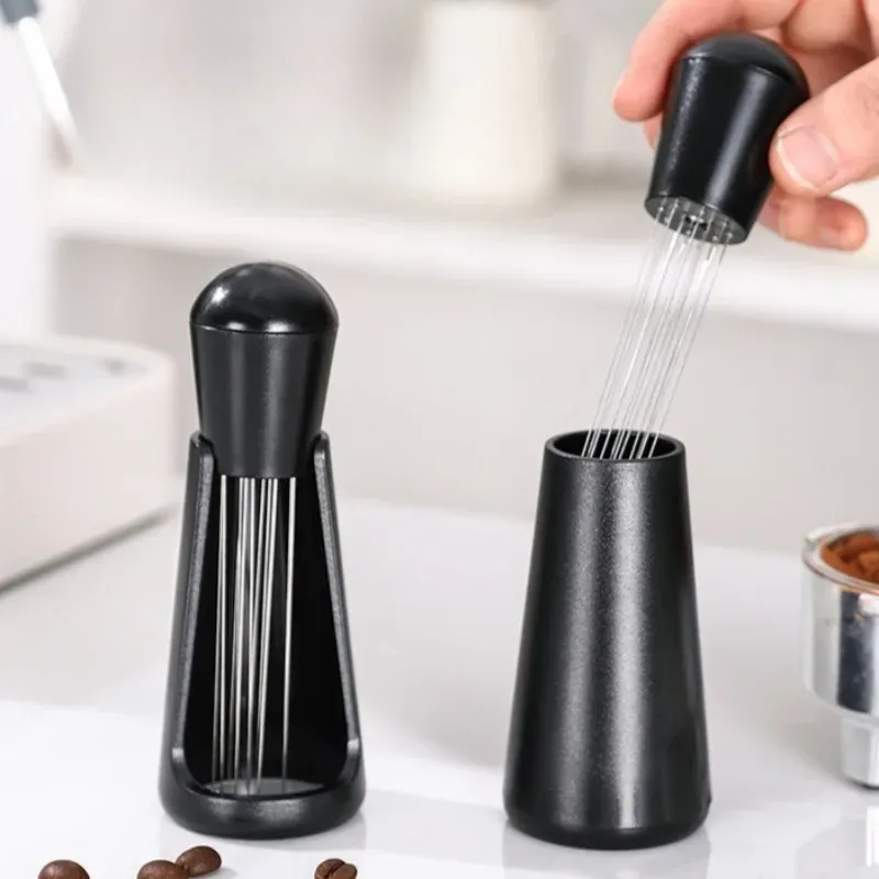 Agitateur de café expresso en bois, outil de distribution manuel pour barista 4