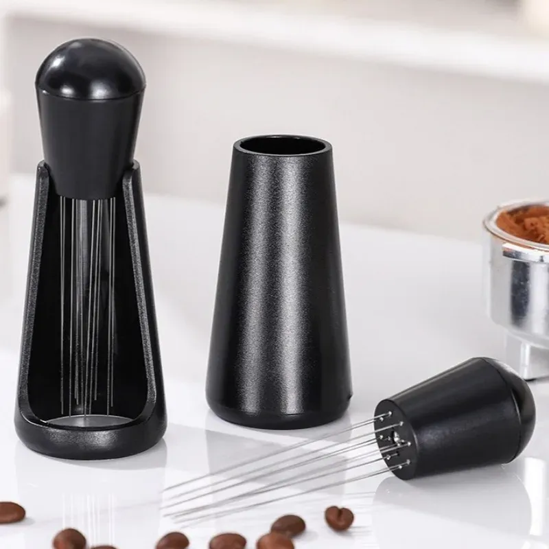 Agitateur de café expresso en bois, outil de distribution manuel pour barista 5