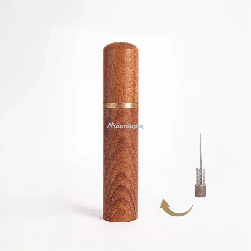 Agitateur de café expresso en bois, outil de distribution manuel pour barista 7
