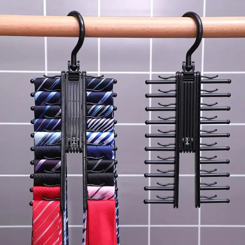 Support de rangement rotatif à 360° pour cravates, ceintures et foulards en soie - Image 1
