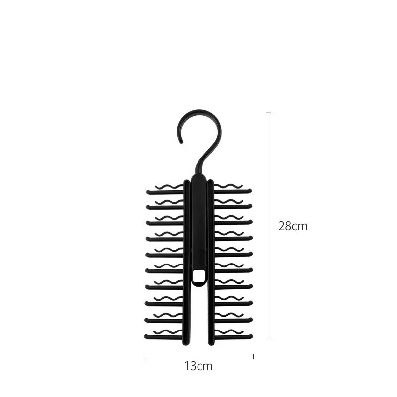 Support de rangement rotatif à 360° pour cravates, ceintures et foulards en soie 6