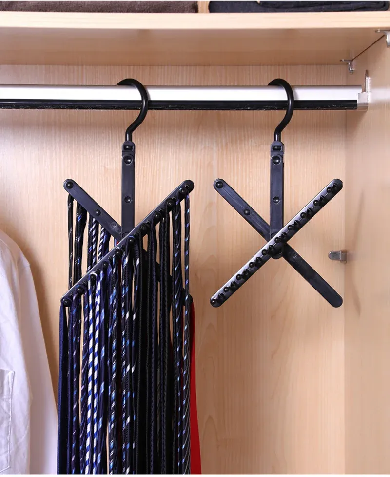Détail du design croisé du support de rangement