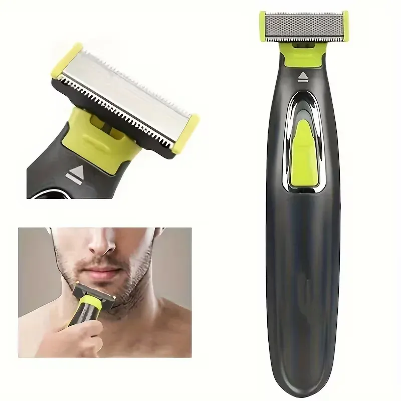 Lames de rechange lavables (lot de 2) pour rasoir électrique rechargeable MLG, compatibles tondeuse corporelle et rasoir homme 3