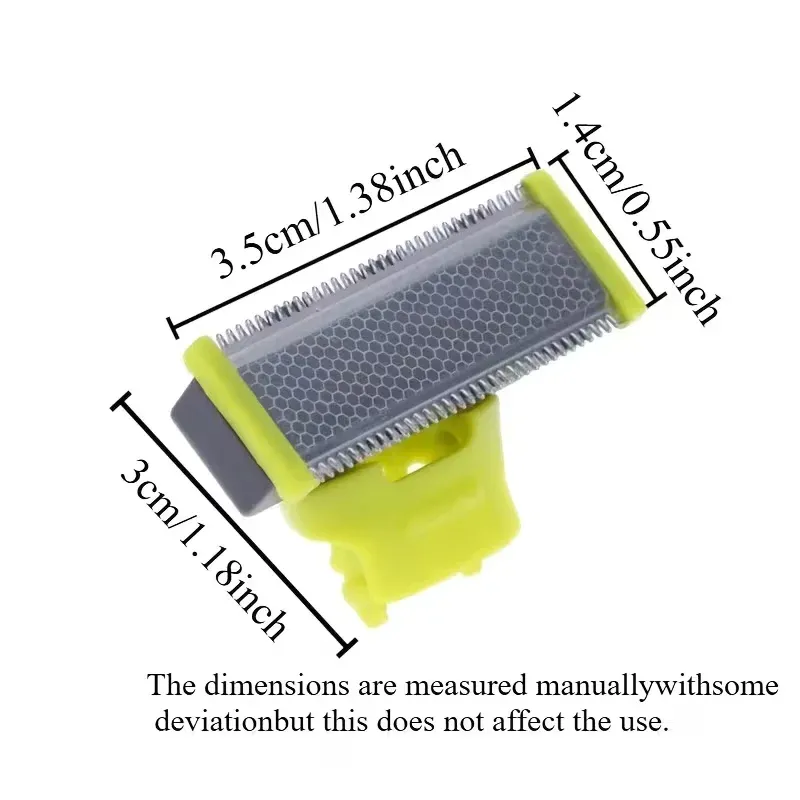 Lames de rechange lavables (lot de 2) pour rasoir électrique rechargeable MLG, compatibles tondeuse corporelle et rasoir homme 6