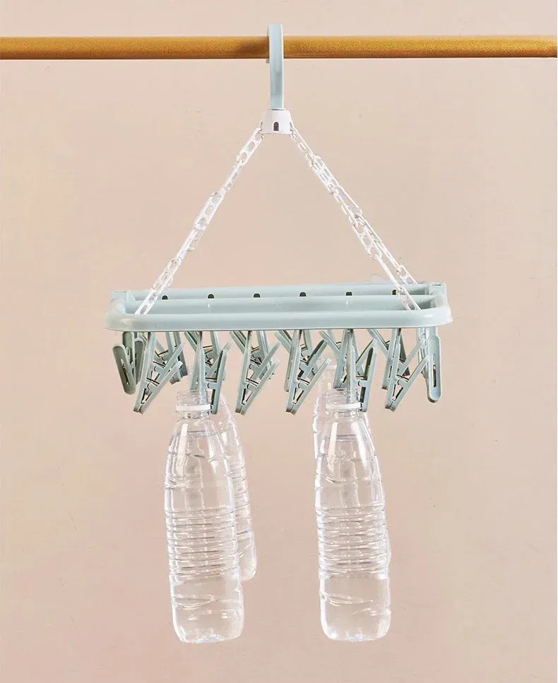 Cintre anti-goutte pliable, séchage de chaussettes