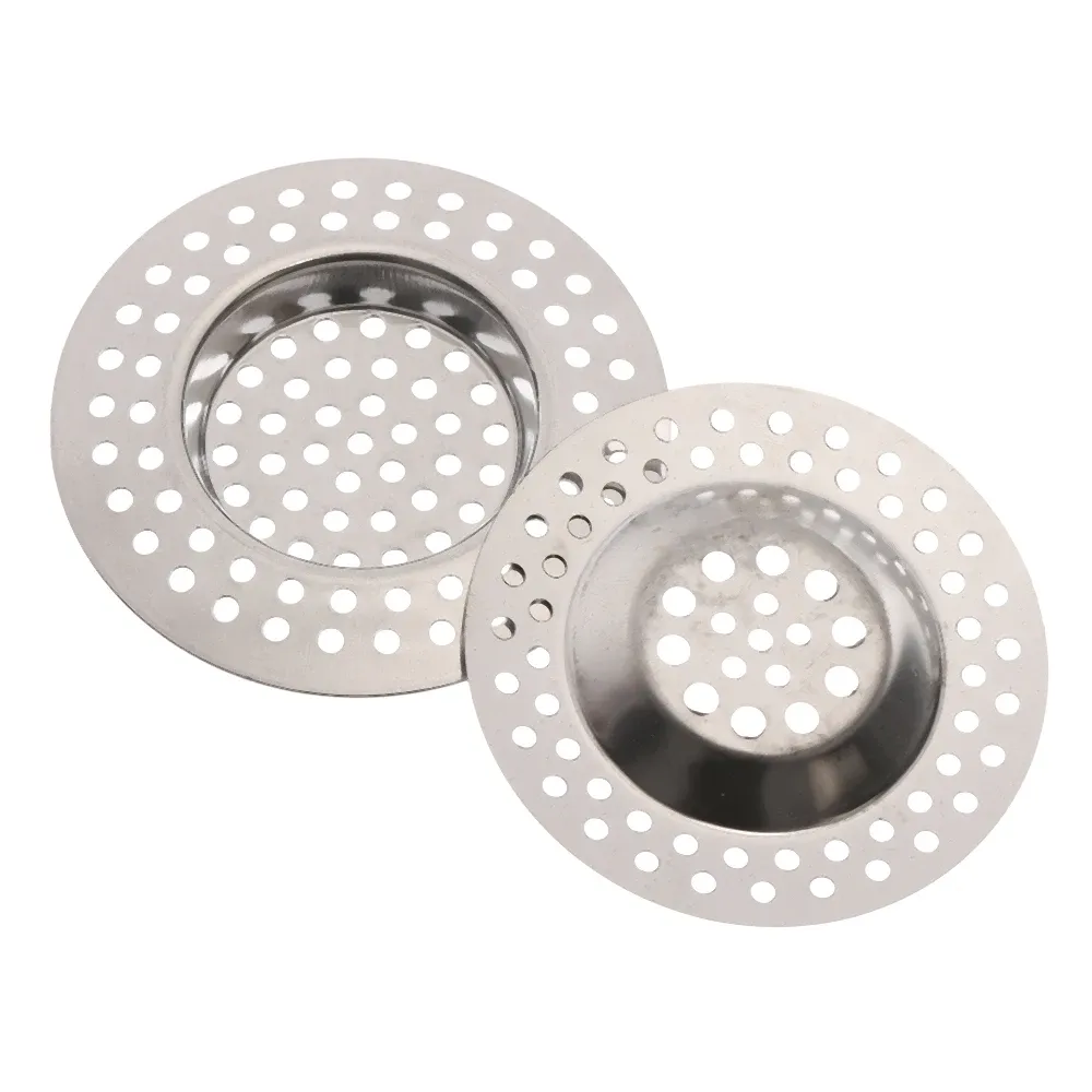 Filtre de vidange en acier inoxydable pour évier, piège à mailles pour cheveux et débris, 1 pièce 4