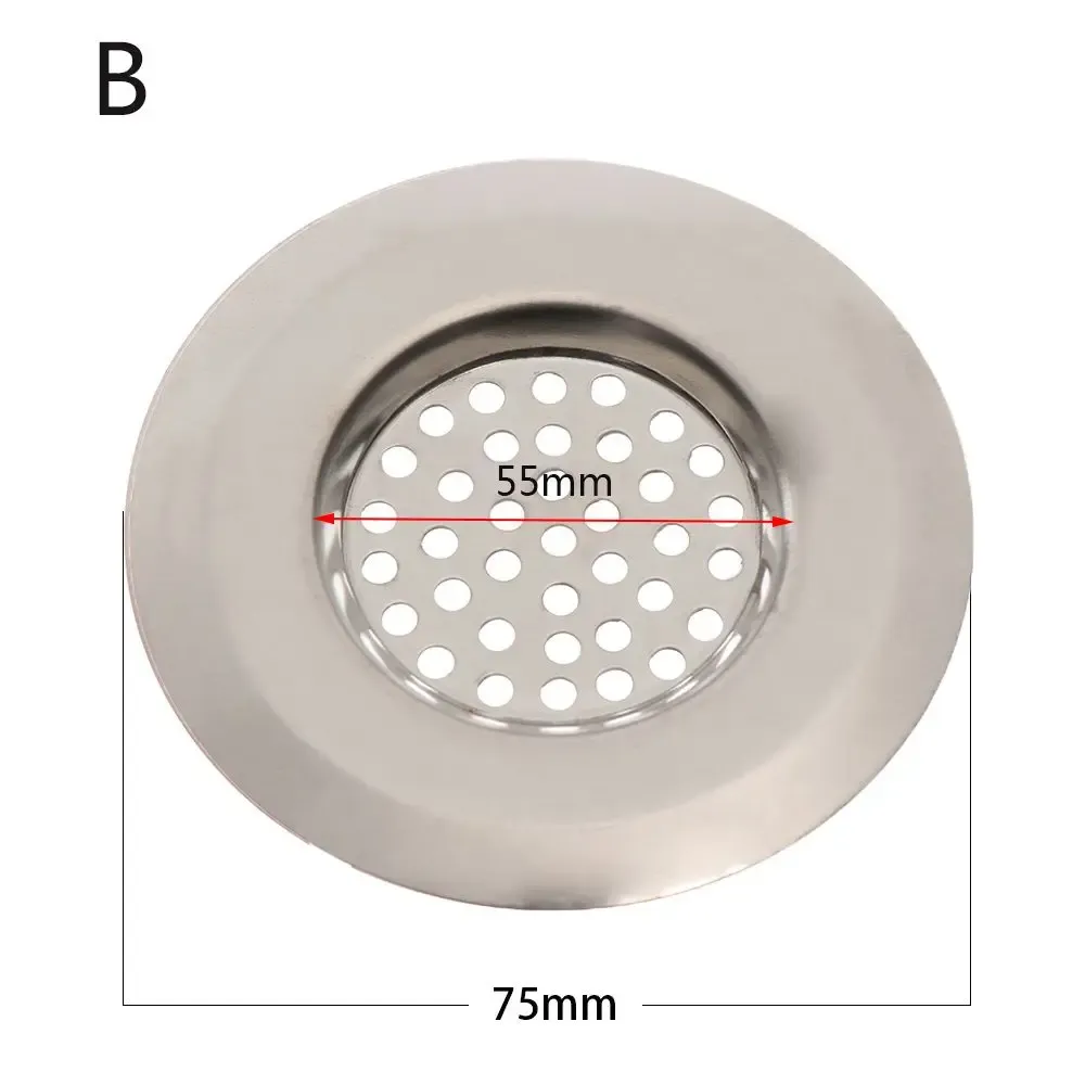 Filtre de vidange en acier inoxydable pour évier, piège à mailles pour cheveux et débris, 1 pièce 9