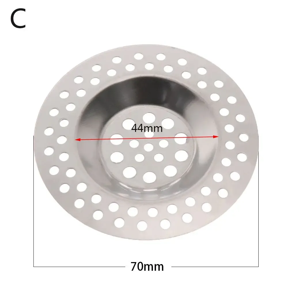 Filtre de vidange en acier inoxydable pour évier, piège à mailles pour cheveux et débris, 1 pièce 12