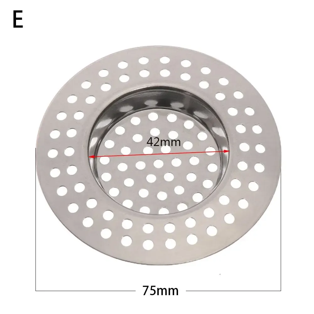 Filtre de vidange en acier inoxydable pour évier, piège à mailles pour cheveux et débris, 1 pièce 10