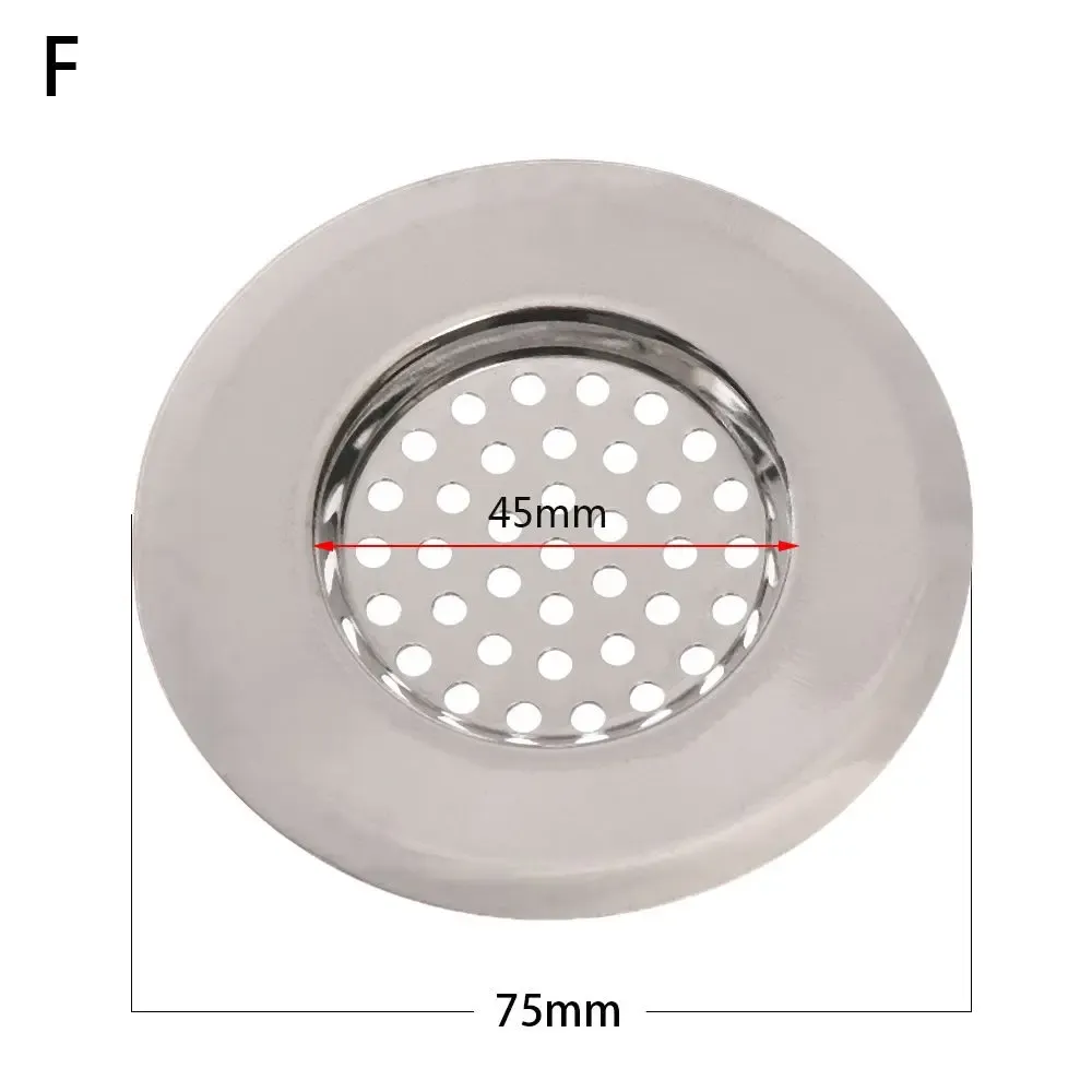 Filtre de vidange en acier inoxydable pour évier, piège à mailles pour cheveux et débris, 1 pièce 11