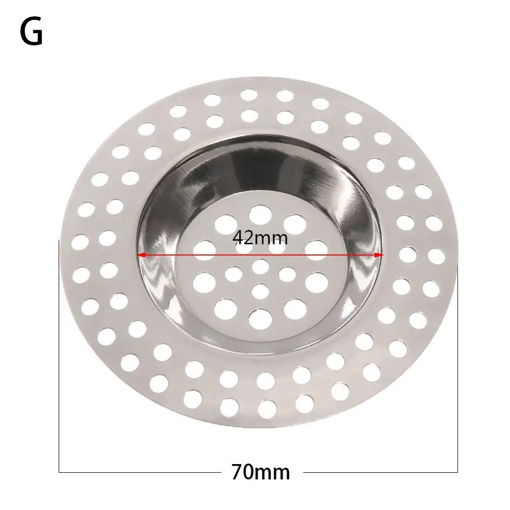 Filtre de vidange en acier inoxydable pour évier, piège à mailles pour cheveux et débris, 1 pièce 7