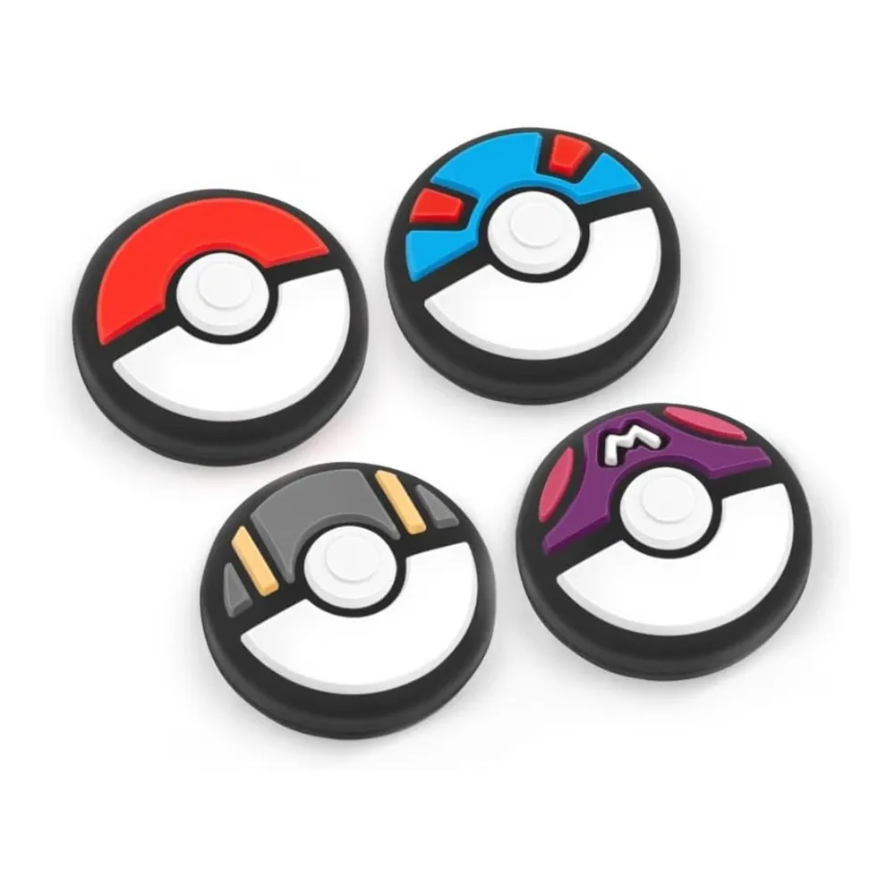 Lot de 4 capuchons de joystick en forme de Poké Ball pour manette Nintendo Switch 2 (2025) 10
