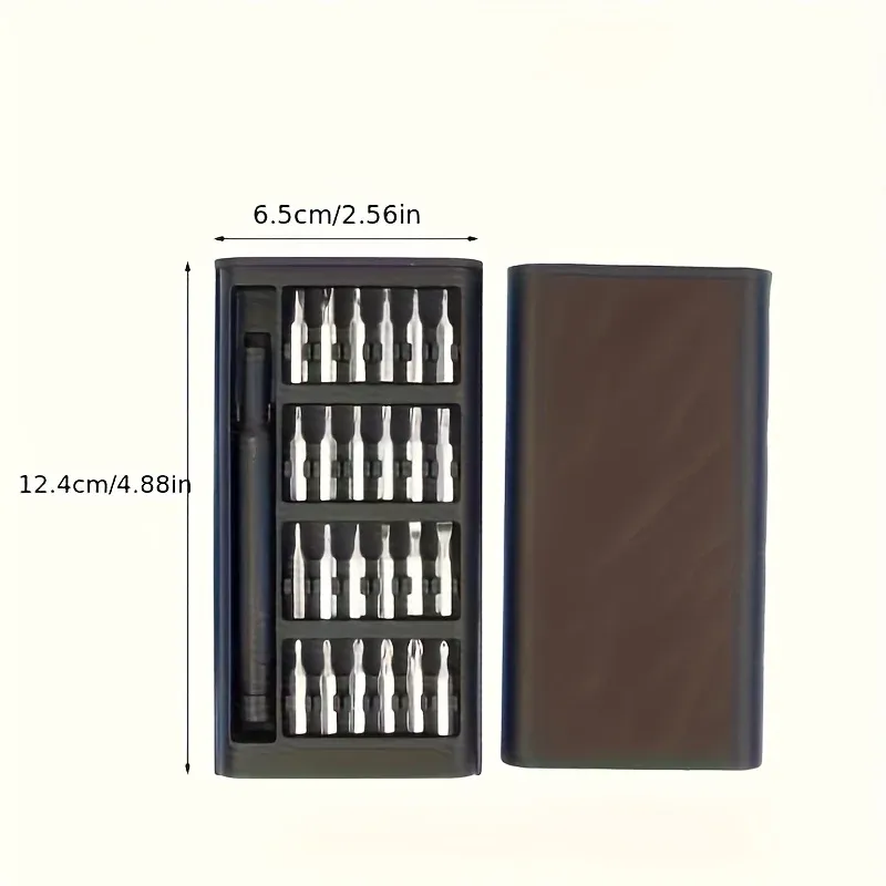Jeu de 25 mini tournevis, embouts plats et cruciformes, pour appareils électroniques 2