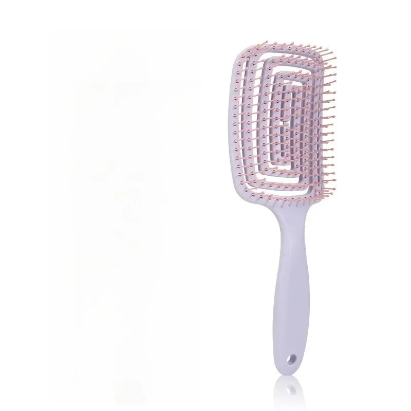 Peigne démêlant de massage pour cheveux WANMEI, à conception évidée, pour cheveux naturels et perruques 7
